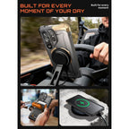 Supcase UB Grip Mag MagSafe dėklas Samsung Galaxy S26 Ultra - juodas ir rudas -- Samsung Galaxy S26 Ultra