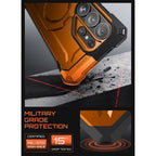 Supcase UB Grip Mag MagSafe Dėklas, skirtas Samsung Galaxy S26 Ultra - oranžinė ir juoda