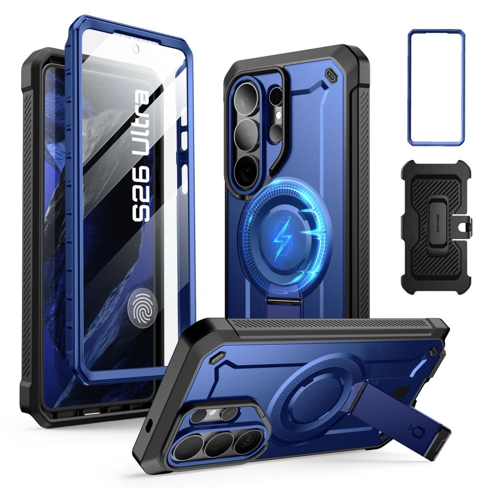 Supcase Unicorn Beetle Pro Mag MagSafe 2 dalių dėklas Samsung Galaxy S26 Ultra - juodas ir tamsiai mėlynas -- Samsung...