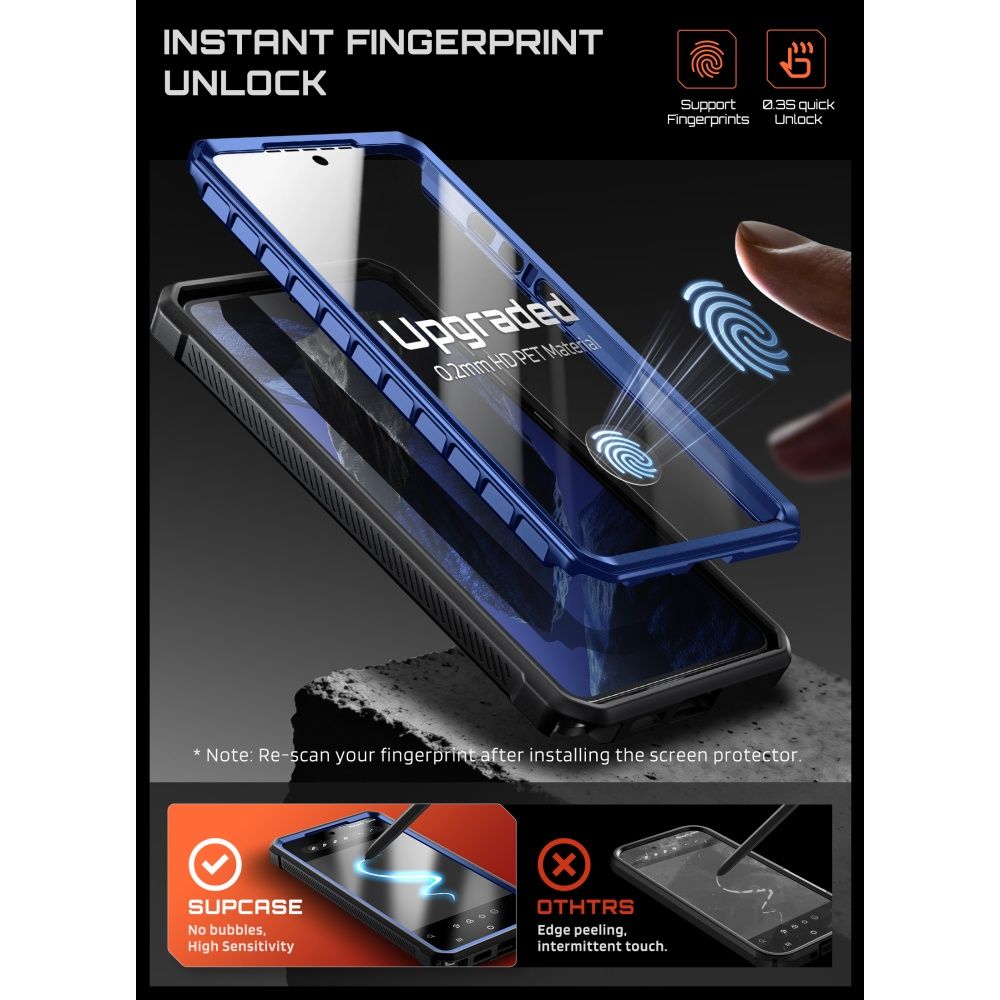 Supcase Unicorn Beetle Pro Mag MagSafe 2 dalių dėklas Samsung Galaxy S26 Ultra - juodas ir tamsiai mėlynas -- Samsung...