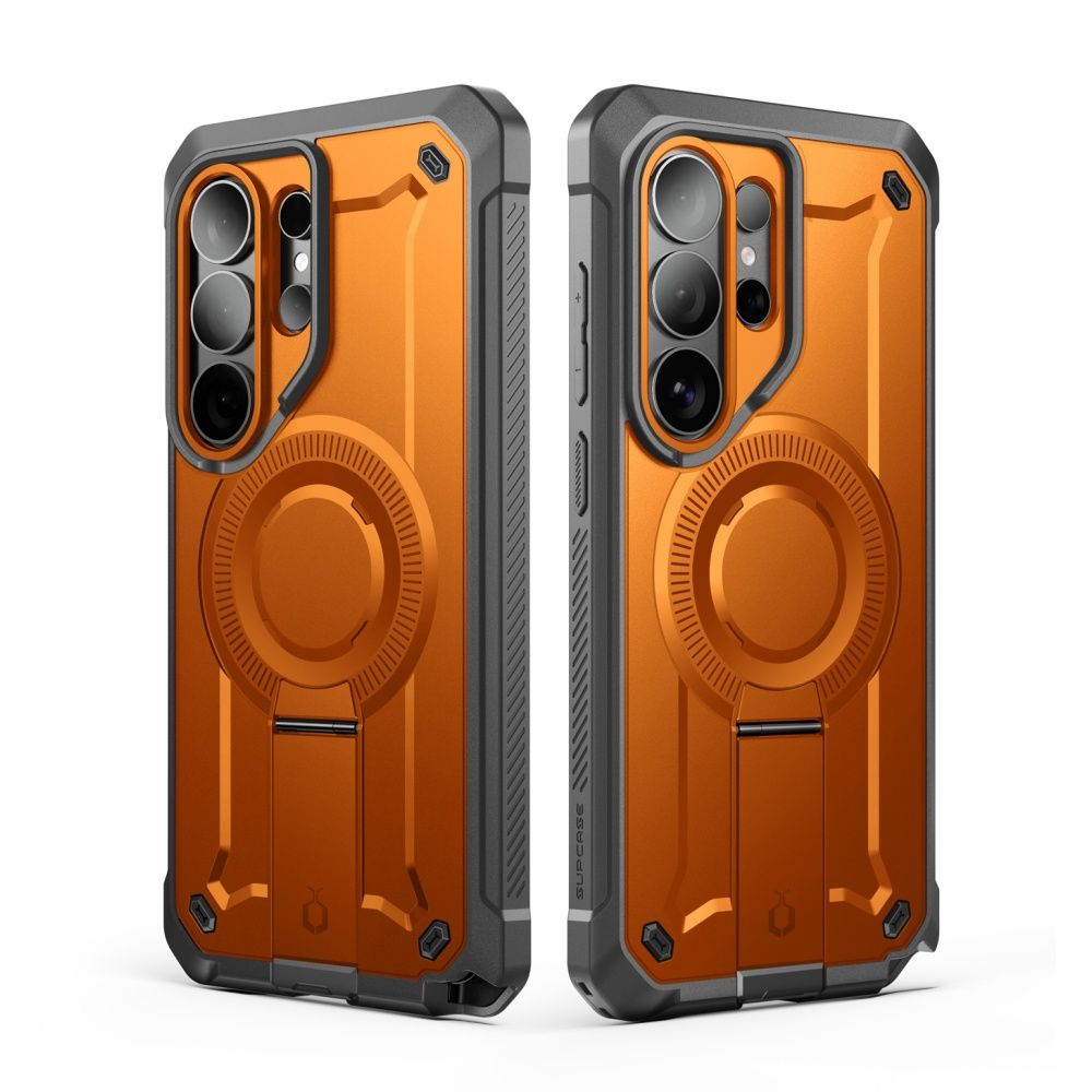 Supcase Unicorn Beetle Pro Mag MagSafe 2 dalių dėklas Samsung Galaxy S26 Ultra - juodas ir oranžinis -- Samsung Galaxy...
