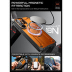 Supcase Unicorn Beetle Pro Mag MagSafe 2 dalių dėklas Samsung Galaxy S26 Ultra - juodas ir oranžinis -- Samsung Galaxy...