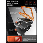 Supcase Unicorn Beetle Pro Mag MagSafe 2 dalių dėklas Samsung Galaxy S26 Ultra - juodas ir oranžinis -- Samsung Galaxy...