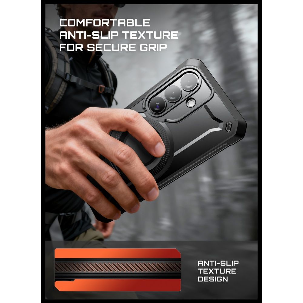 Supcase Unicorn Beetle Pro Mag MagSafe 2-set Dėklas, skirtas Samsung Galaxy S26+ Plus – juodas
