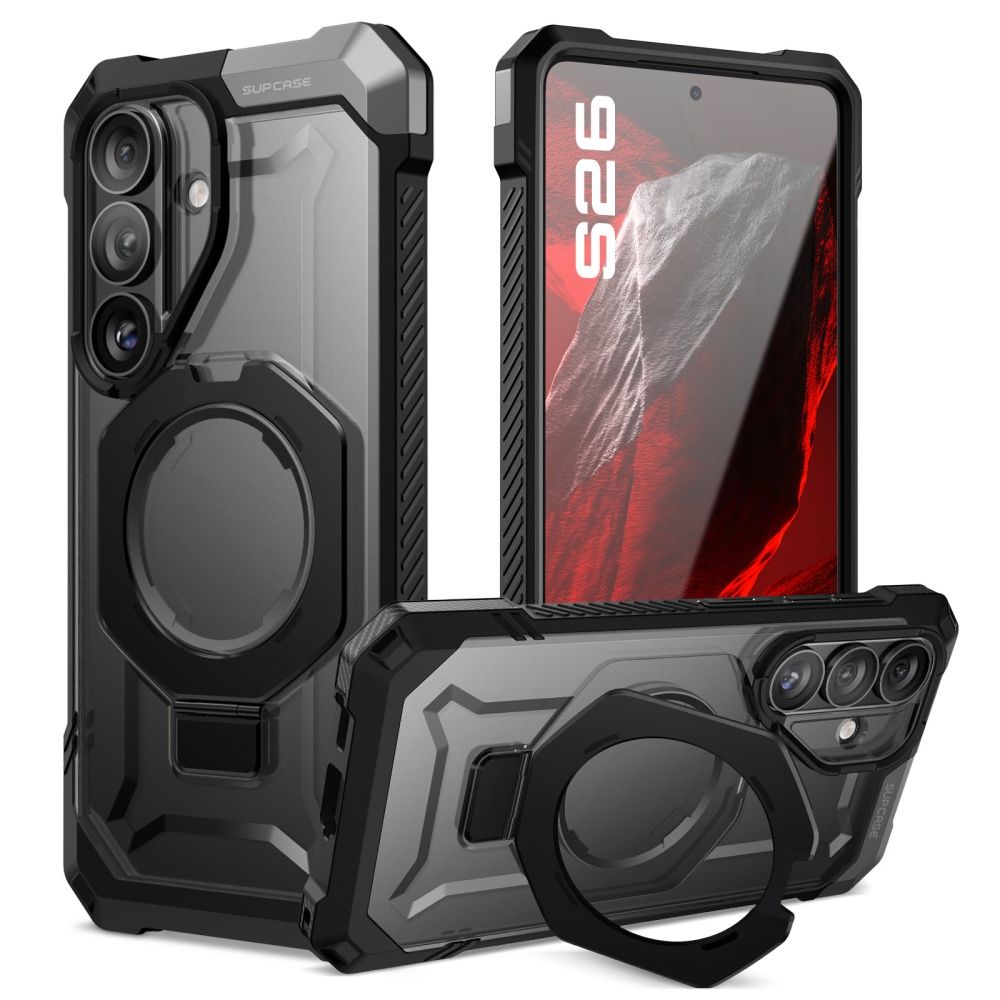 Supcase UB Grip Mag MagSafe Dėklas, skirtas Samsung Galaxy S26 - juodas
