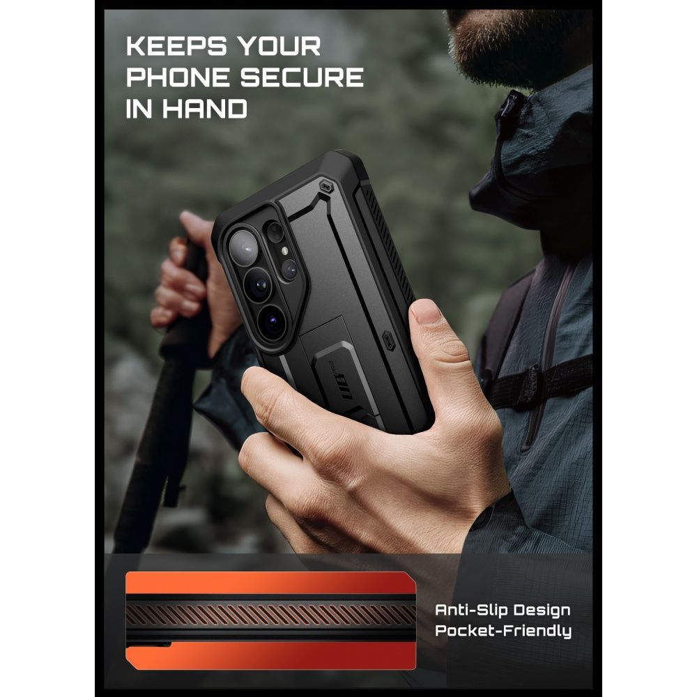 Supcase Unicorn Beetle Pro 2-Pack Dėklas, skirtas Samsung Galaxy S26 Ultra – juodas