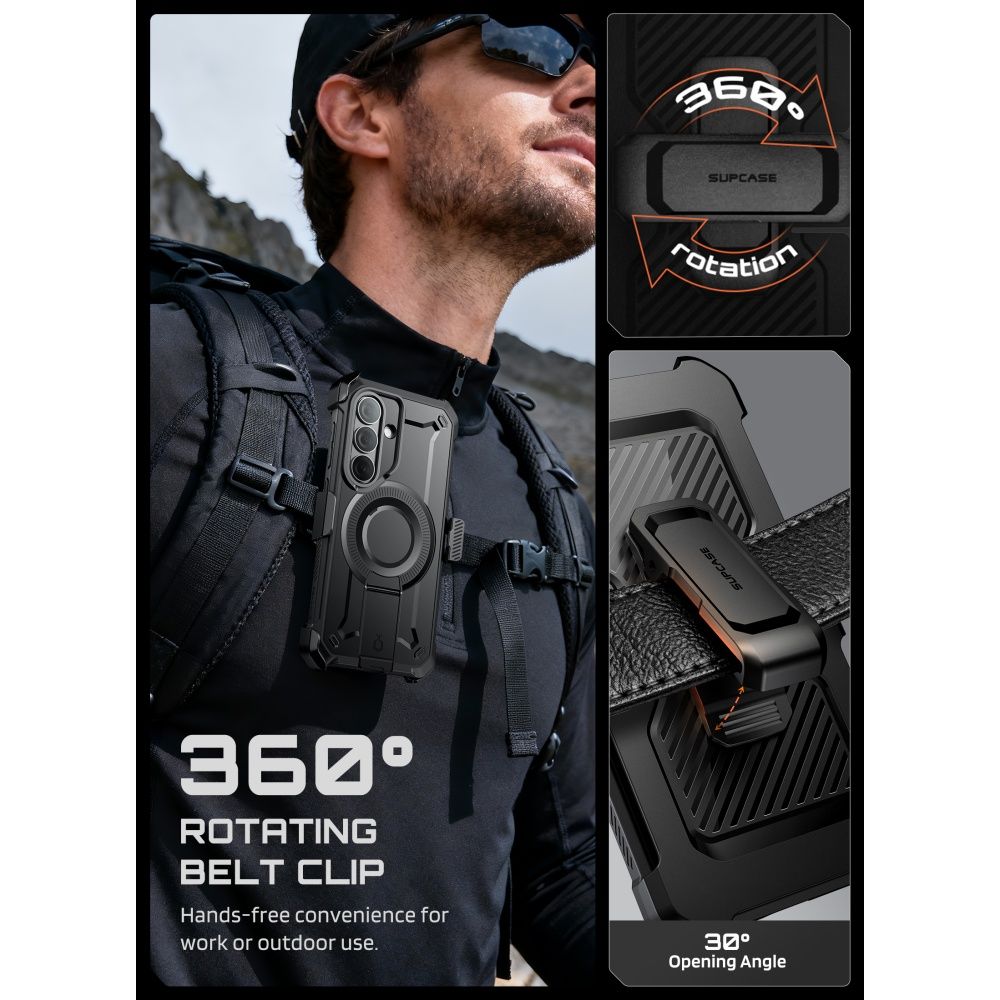 Supcase Unicorn Beetle Pro Mag MagSafe 2-Set Dėklas, skirtas Samsung Galaxy S26 - juodas