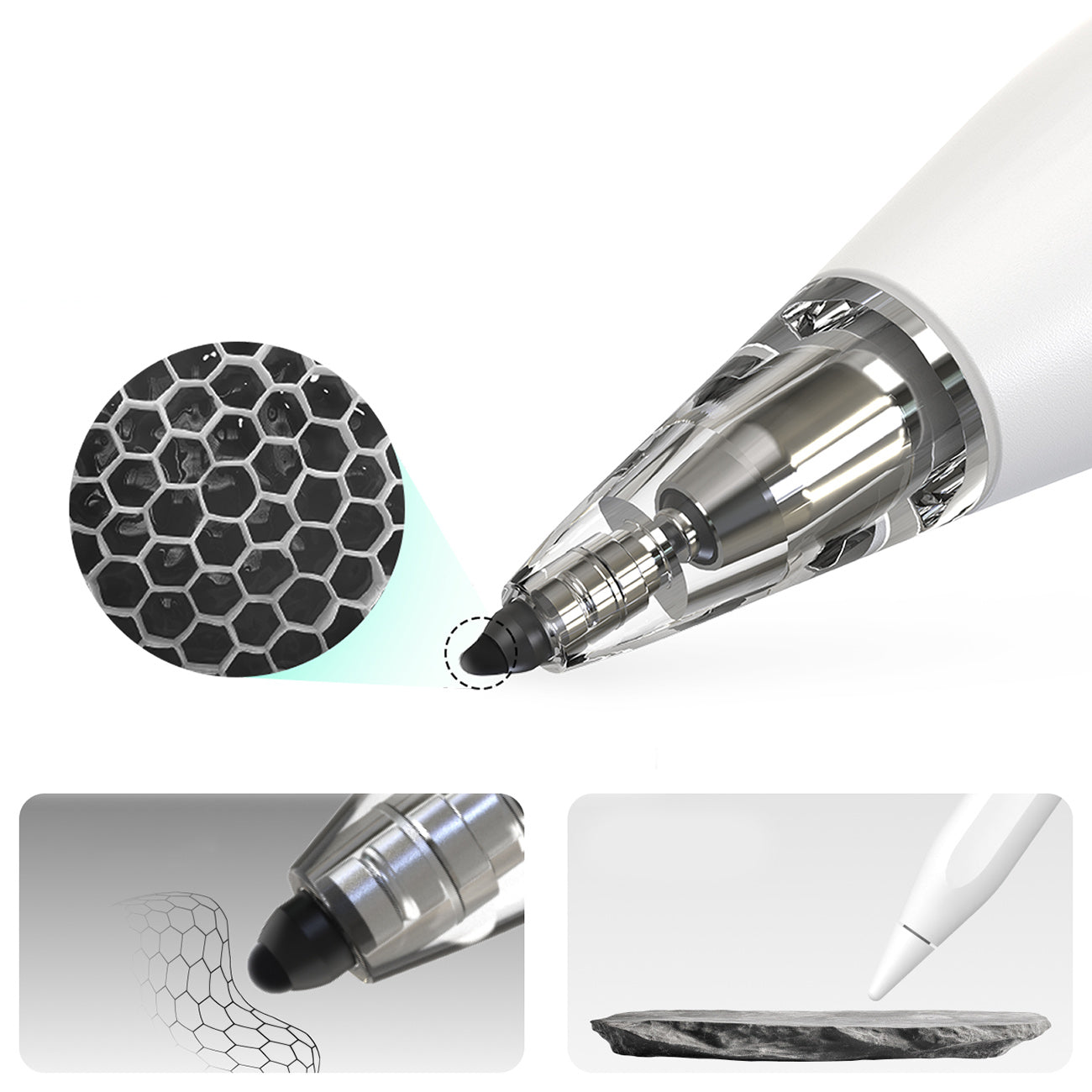 Metapen Pencil Air8 Pro, skirtas iPad – baltas