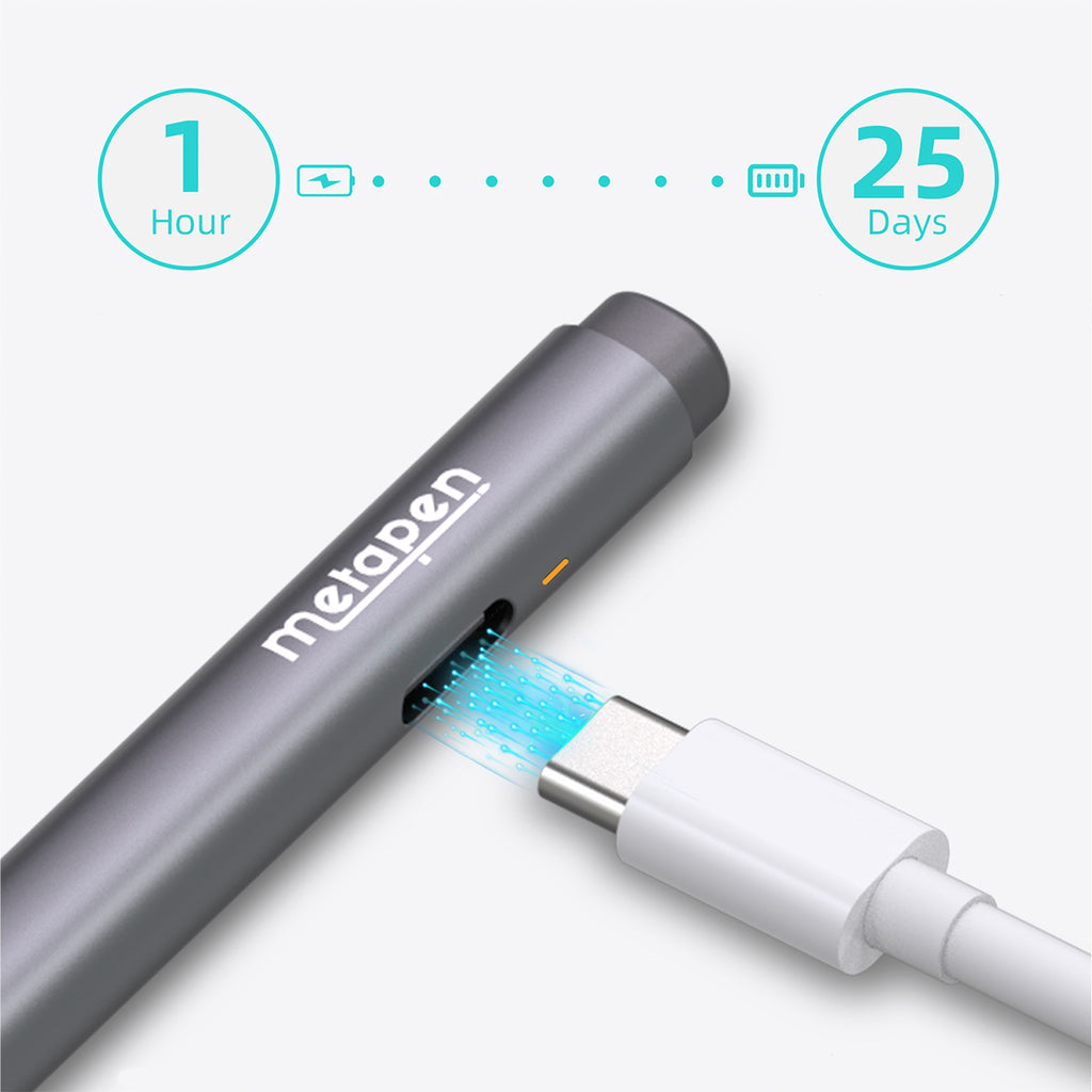 Metapen Pen M2 rašiklis - pilkas -- Stylus Pens