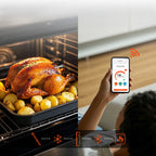 Meatmeet S Pro virtuvės termometras su Bluetooth programa gamintuvėms, orkaitėms, dūmintuams - pilkas -- Uncategorized