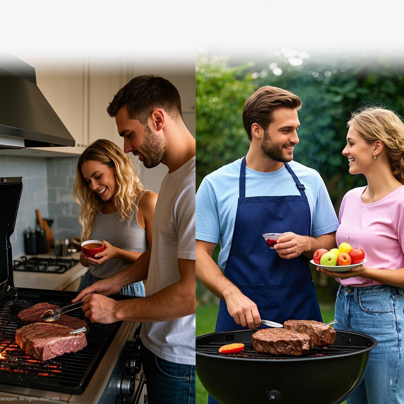 Meatmeet S Pro virtuvės termometras su Bluetooth programa gamintuvėms, orkaitėms, dūmintuams - pilkas -- Uncategorized