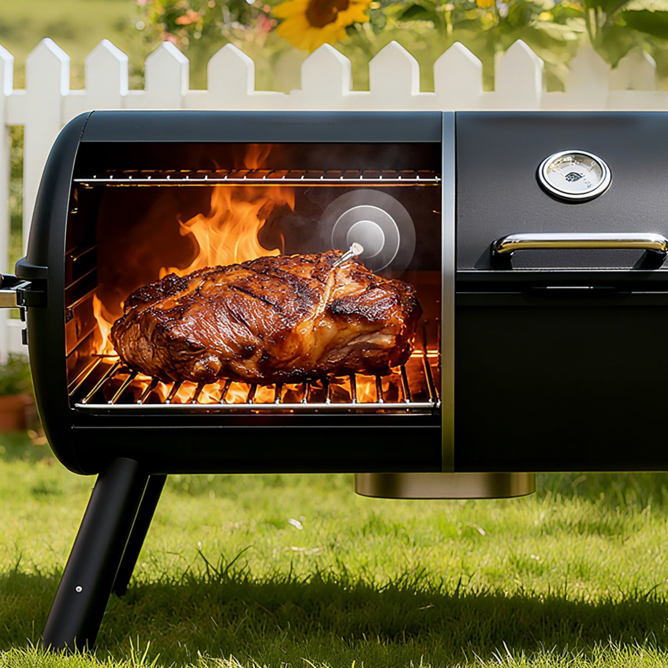 Meatmeet X Pro virtuvės termometras su Bluetooth/WiFi programa šildymui, orkaitei, rūkymo aparatui - juodas -- Uncategorized