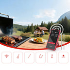 Meatmeet X Pro virtuvės termometras su Bluetooth/WiFi programa šildymui, orkaitei, rūkymo aparatui - juodas -- Uncategorized