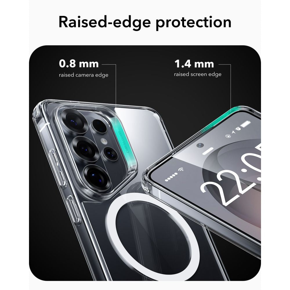 ESR Klasikinis hibridinis MagSafe Dėklas, skirtas Samsung Galaxy S26 Ultra – skaidrus -- Samsung Galaxy S26 Ultra