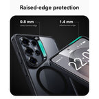 ESR Klasikinis hibridinis MagSafe Dėklas, skirtas Samsung Galaxy S26 Ultra – skaidri juoda -- Samsung Galaxy S26 Ultra