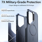 ESR Cyber ​​​​Tough Kickstand MagSafe Dėklas, skirtas Samsung Galaxy S26 Ultra - juodas -- Samsung Galaxy S26 Ultra