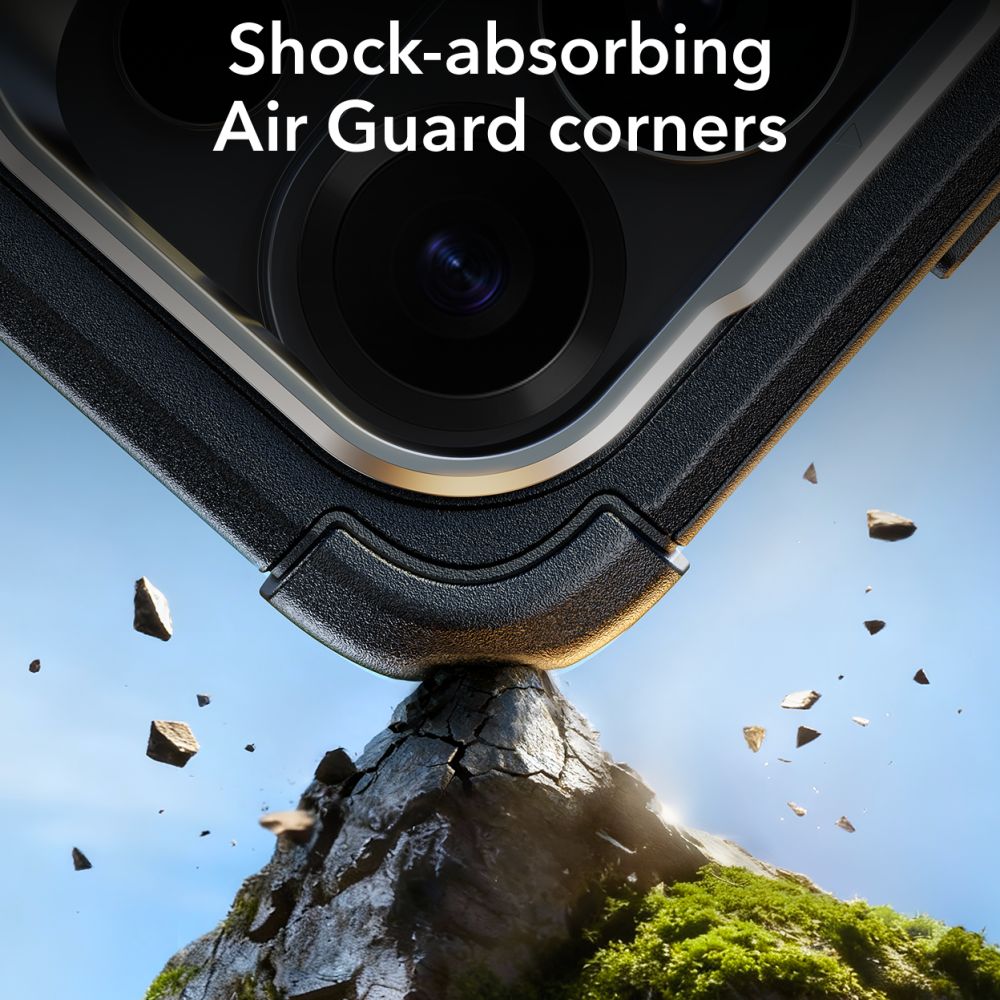 ESR Cyber ​​​​Tough Kickstand MagSafe Dėklas, skirtas Samsung Galaxy S26 Ultra - juodas -- Samsung Galaxy S26 Ultra