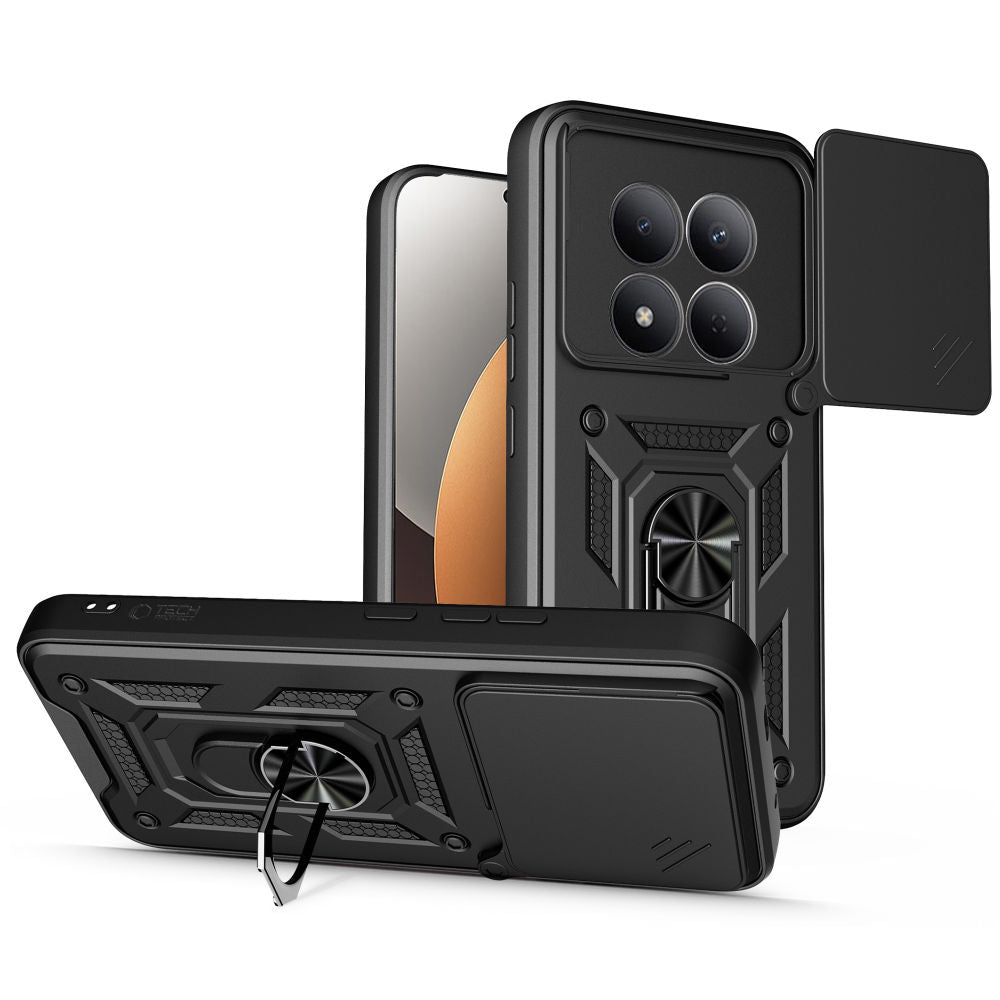 Tech-Protect CamShield Pro dėklas, skirtas Xiaomi Redmi Note 15 Pro 5G - juodas -- Xiaomi Redmi Note 15 Pro 5G / Redmi...