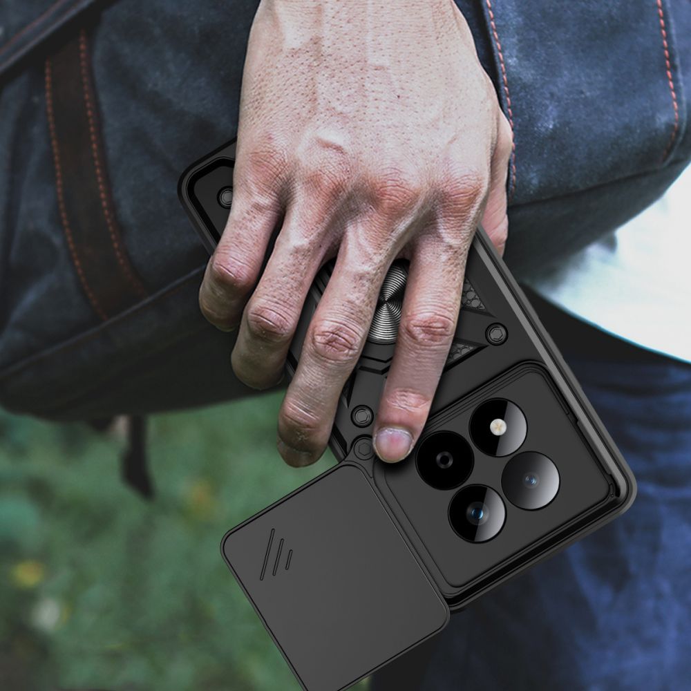 Tech-Protect CamShield Pro dėklas, skirtas Xiaomi Redmi Note 15 Pro 5G - juodas -- Xiaomi Redmi Note 15 Pro 5G / Redmi...