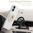 Tech-Protect MMR700 Lamano MagSafe magnetinis telefono laikiklis - pilkas ir auksinis -- Cell phone holders