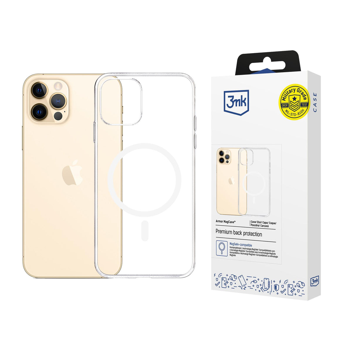 3mk Armor Magcase, skirta iPhone 12 Pro Max – permatoma -- iPhone 12 Pro Max