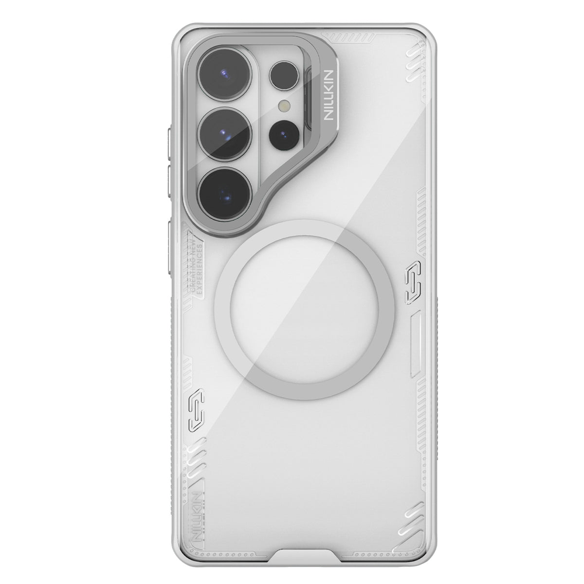 Nillkin Iceblade Prop Magnetic dėklas su kameros dangteliu ir stovu, suderinamas su MagSafe, skirtas Samsung Galaxy S26...