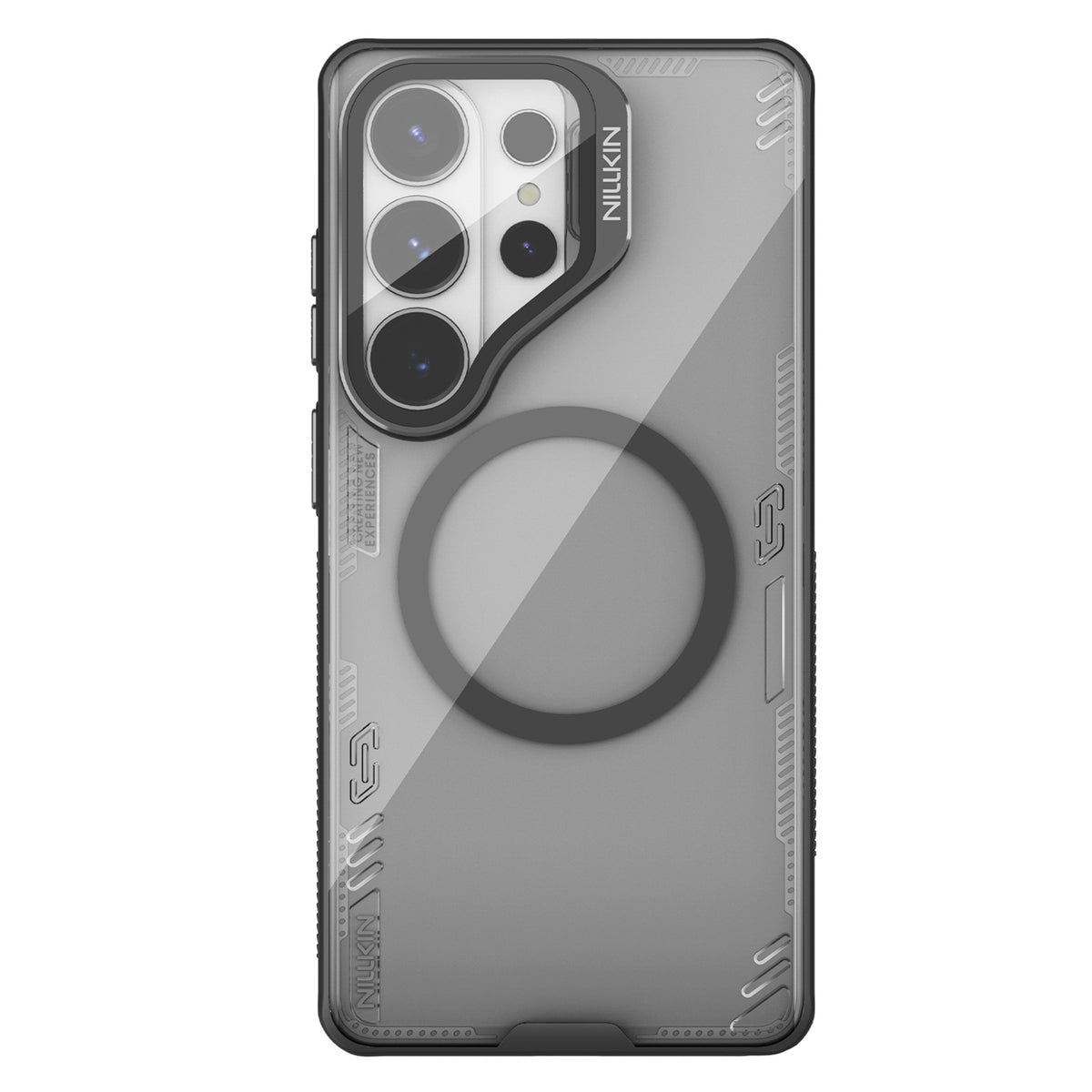 Nillkin Iceblade Prop Magnetic dėklas su kameros dangteliu ir stovu, suderinamas su MagSafe, skirtas Samsung Galaxy S26...