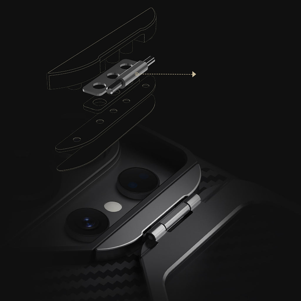 Nillkin CarboProp Magnetic dėklas su kameros dangteliu ir stovu, suderinamas su MagSafe, skirtas Samsung S26 Ultra –...
