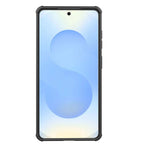 Nillkin Super Frosted Shield Pro magnetinis dėklas, suderinamas su MagSafe, skirtas Samsung Galaxy S26 - permatomas juodas
