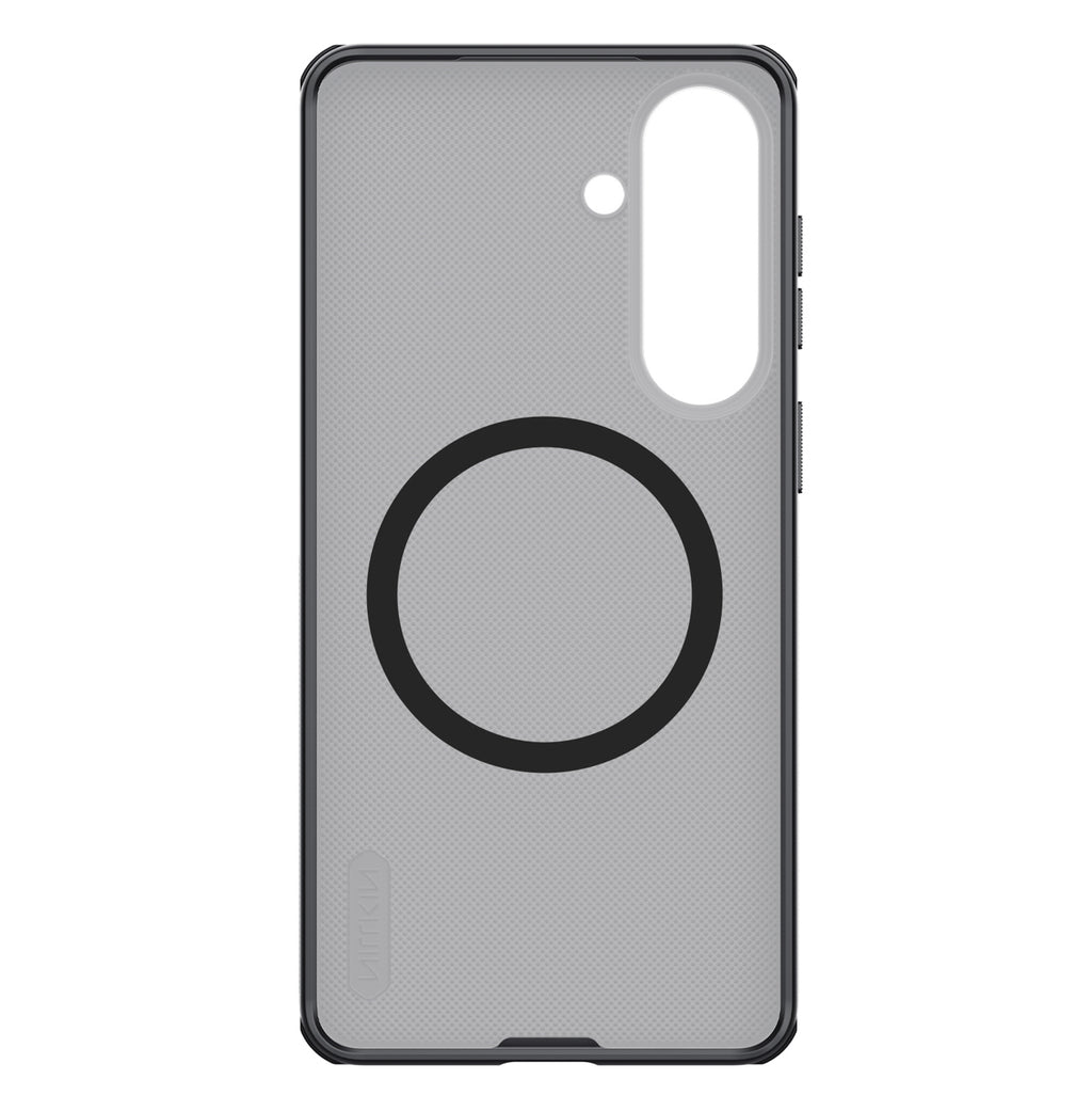 Nillkin Super Frosted Shield Pro magnetinis dėklas, suderinamas su MagSafe, skirtas Samsung Galaxy S26+ - permatomas juodas