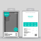 Nillkin Super Frosted Shield Pro dėklas, skirtas Samsung Galaxy S26+ – permatomas juodas