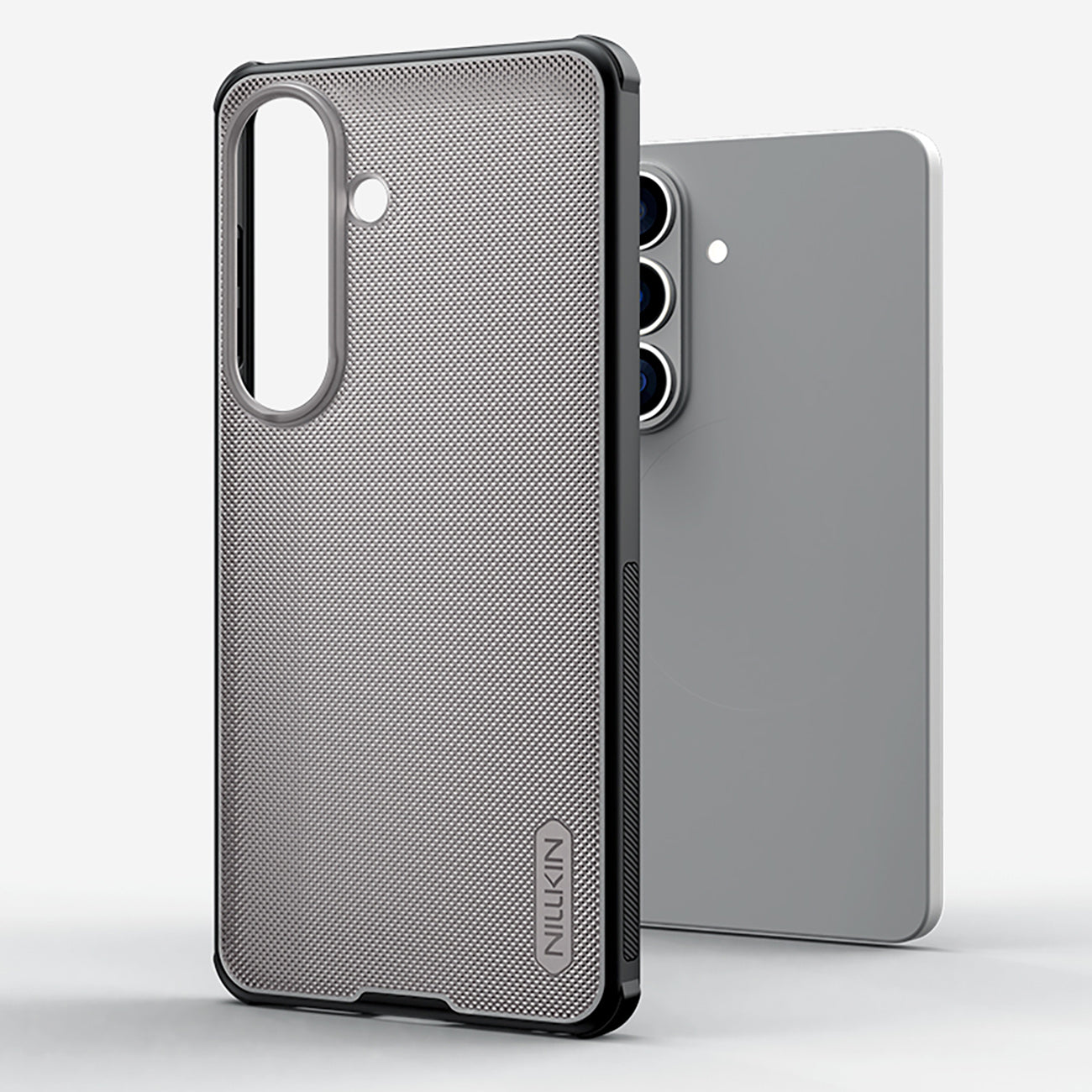 Nillkin Super Frosted Shield Pro dėklas, skirtas Samsung Galaxy S26+ – permatomas juodas