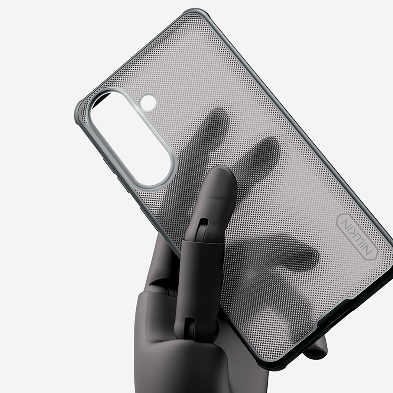 Nillkin Super Frosted Shield Pro dėklas, skirtas Samsung Galaxy S26+ – permatomas juodas