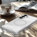 Nillkin Nature TPU Pro dėklas, suderinamas su MagSafe, skirtas Samsung Galaxy S26 - baltas
