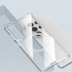 Nillkin Nature TPU Pro dėklas suderinamas su MagSafe, skirtas Samsung Galaxy S26 Ultra - baltas -- Samsung Galaxy S26 Ultra