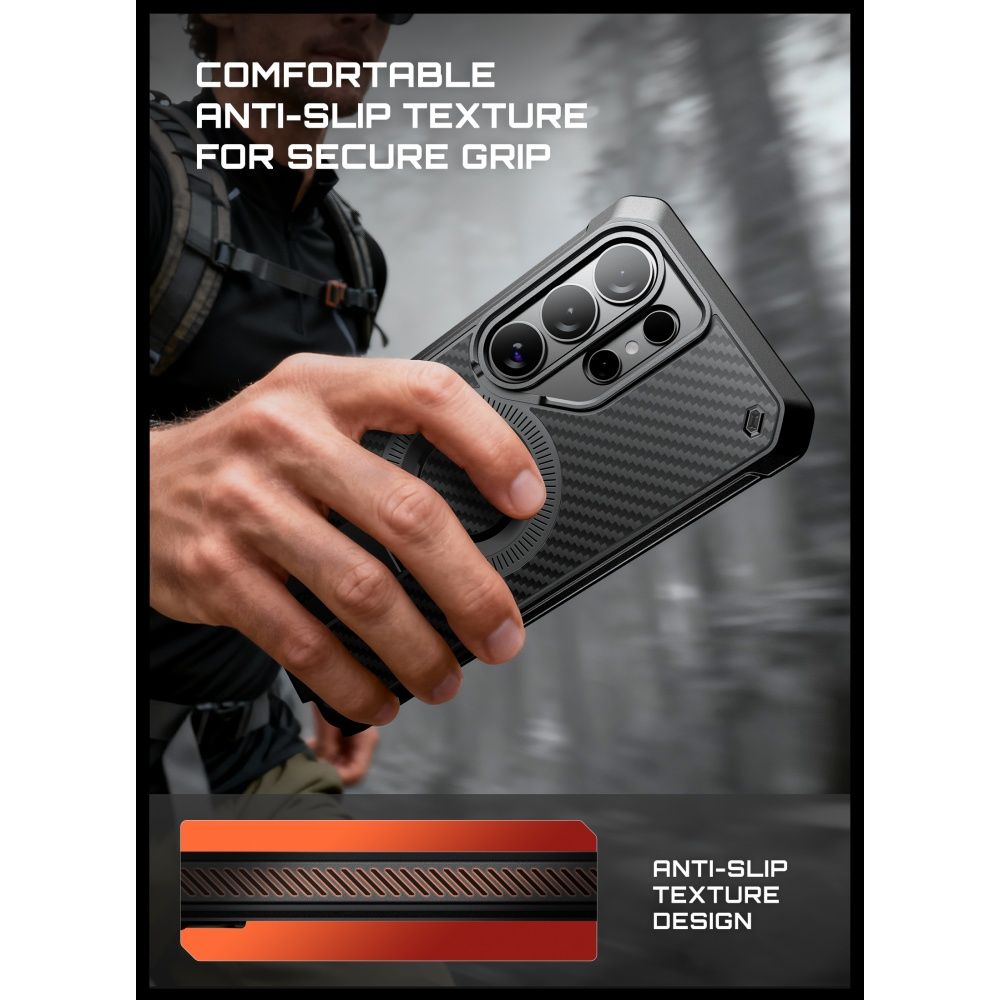 Supcase Unicorn Beetle Pro Mag MagSafe 2-Set Dėklas, skirtas Samsung Galaxy S26 Ultra - juodas