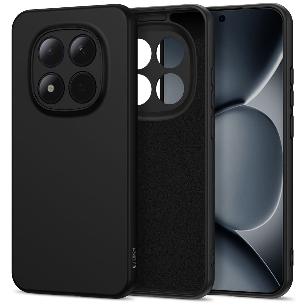 „Tech-Protect“ piktogramos dėklas, skirtas „Xiaomi Redmi Note 15 Pro 5G“ – juodas -- Xiaomi Redmi Note 15 Pro 5G / Redmi...