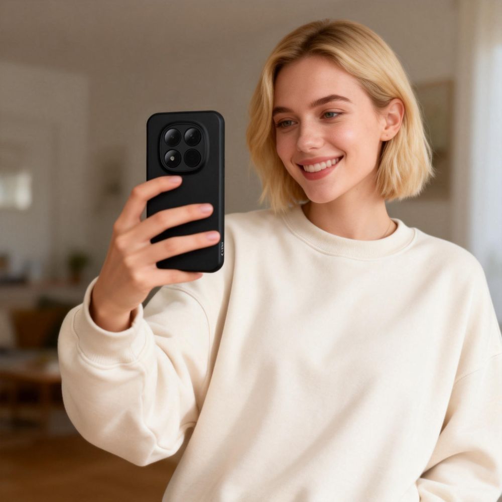„Tech-Protect“ piktogramos dėklas, skirtas „Xiaomi Redmi Note 15 Pro 5G“ – juodas -- Xiaomi Redmi Note 15 Pro 5G / Redmi...