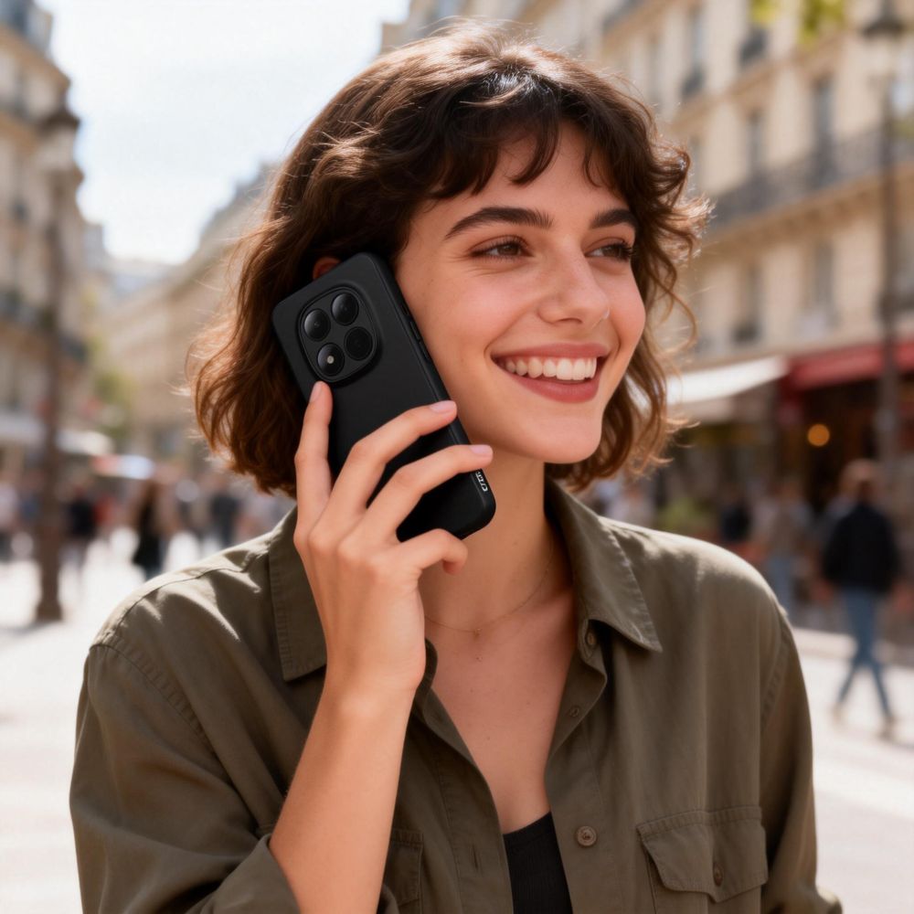 „Tech-Protect“ piktogramos dėklas, skirtas „Xiaomi Redmi Note 15 Pro 5G“ – juodas -- Xiaomi Redmi Note 15 Pro 5G / Redmi...