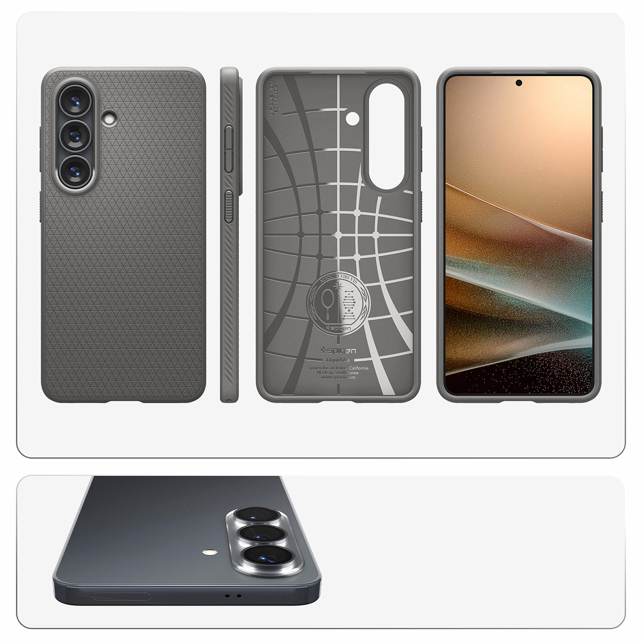 Spigen skystas oro dėklas, skirtas Samsung Galaxy S26 - pilkas