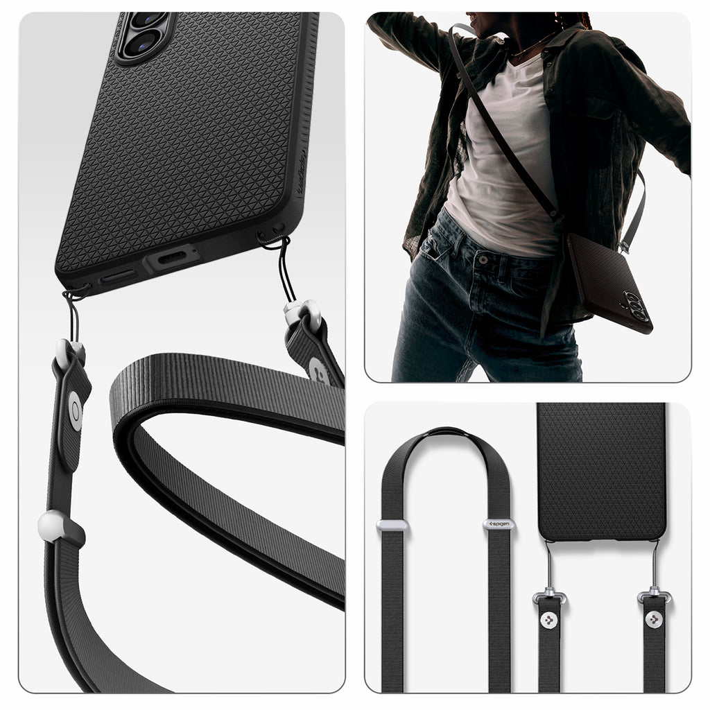 Spigen skystas oro dėklas, skirtas Samsung Galaxy S26 - juodas