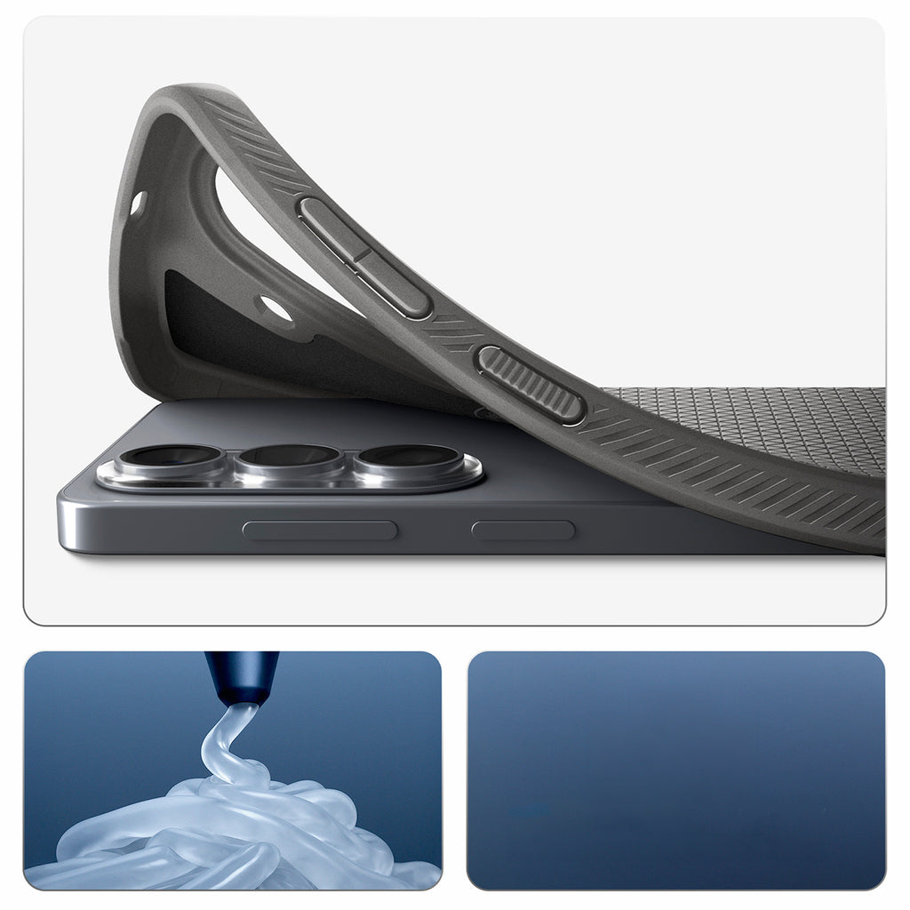 Spigen Liquid Air Mag MagSafe Dėklas, skirtas Samsung Galaxy S26 - pilkas