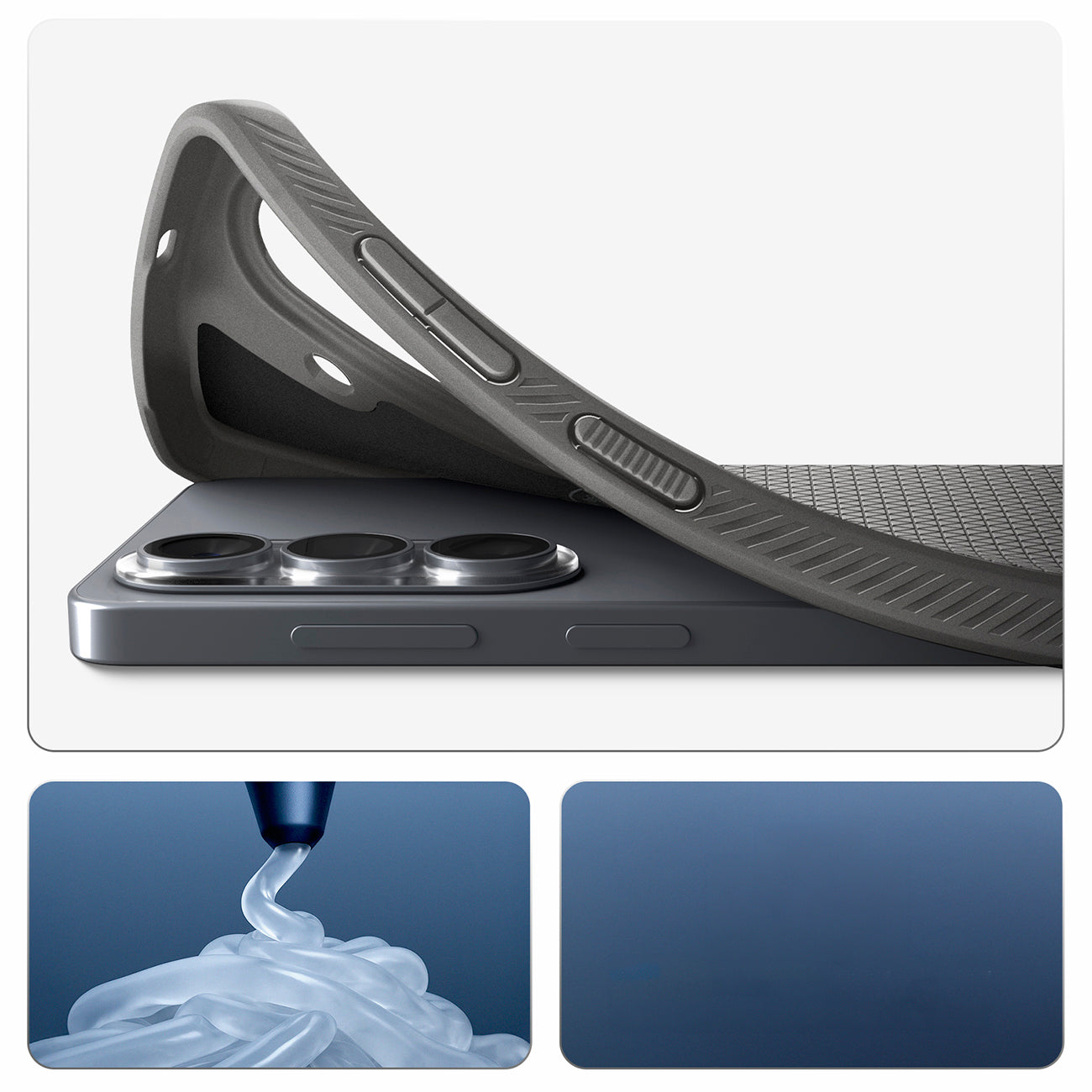 Spigen Liquid Air Mag MagSafe Dėklas, skirtas Samsung Galaxy S26 - pilkas