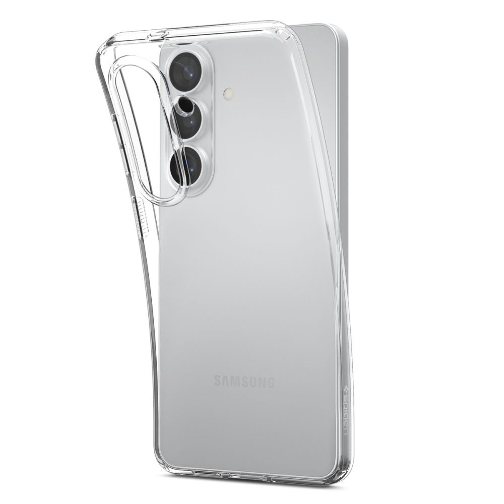 „Spigen“ skystųjų kristalų dėklas, skirtas Samsung Galaxy S26 – skaidrus
