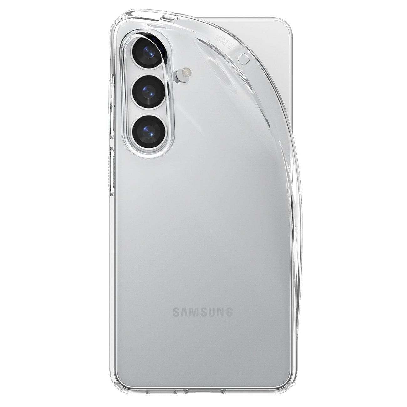 „Spigen“ skystųjų kristalų dėklas, skirtas Samsung Galaxy S26 – skaidrus
