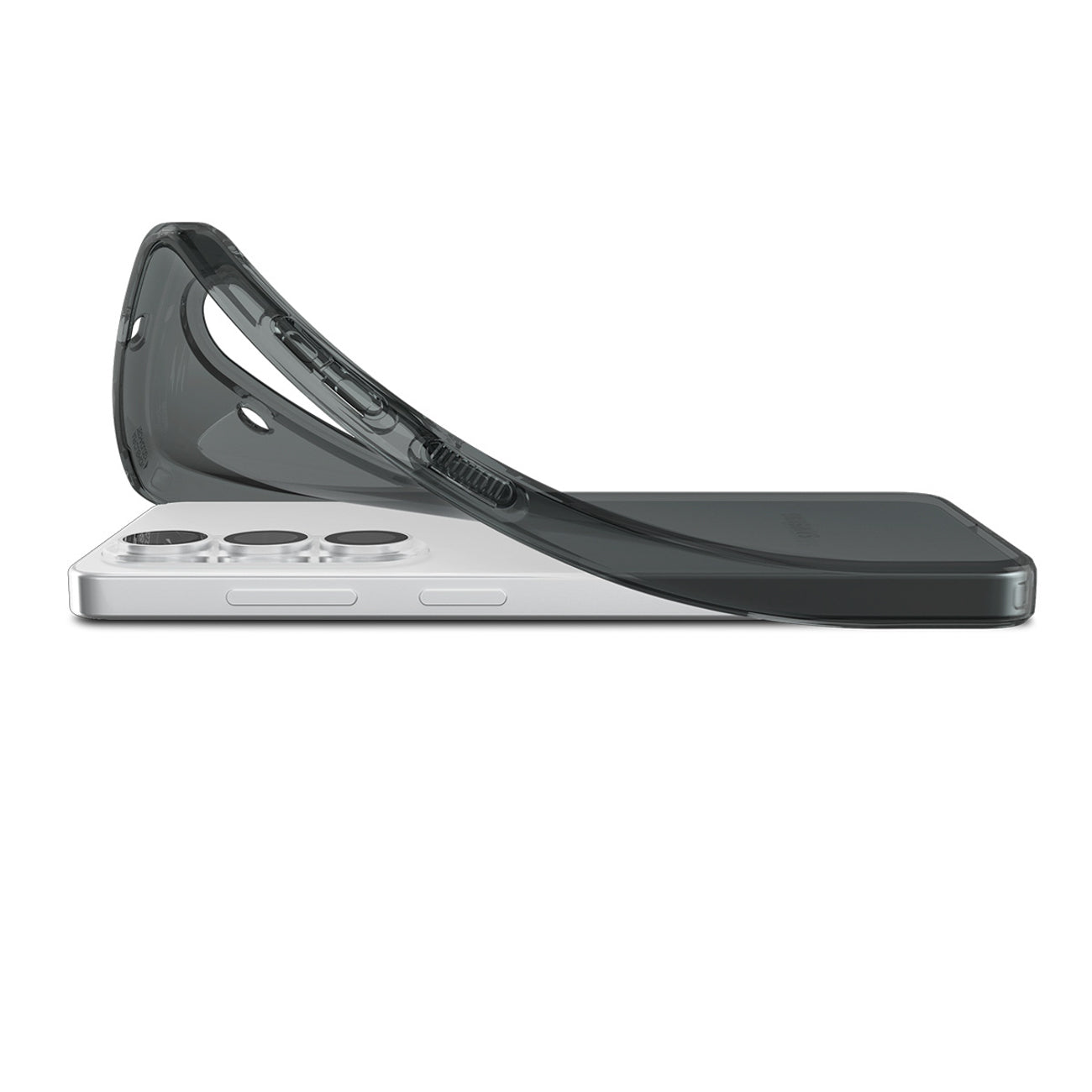 „Spigen“ skystųjų kristalų dėklas, skirtas Samsung Galaxy S26 – pusiau permatomas