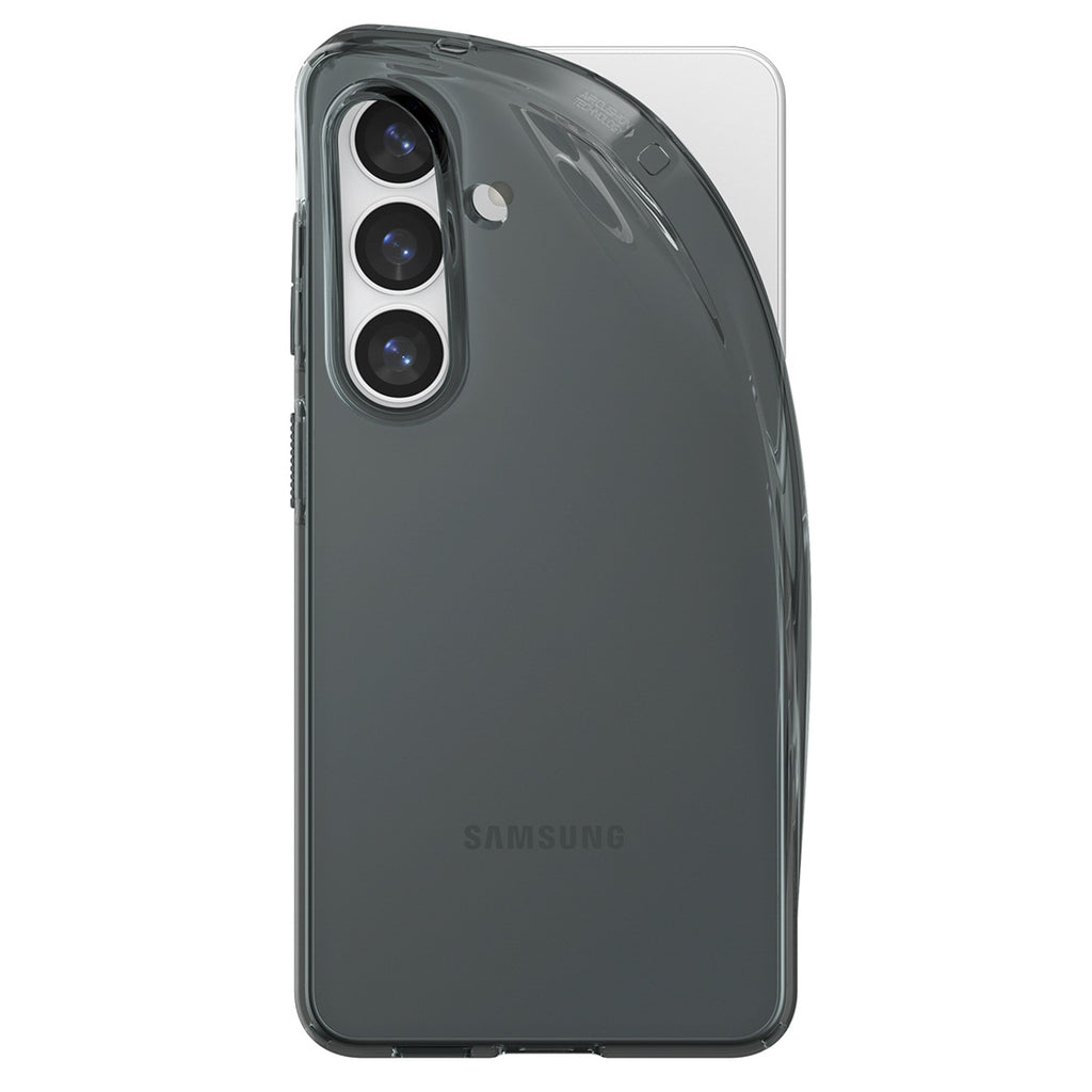 „Spigen“ skystųjų kristalų dėklas, skirtas Samsung Galaxy S26 – pusiau permatomas