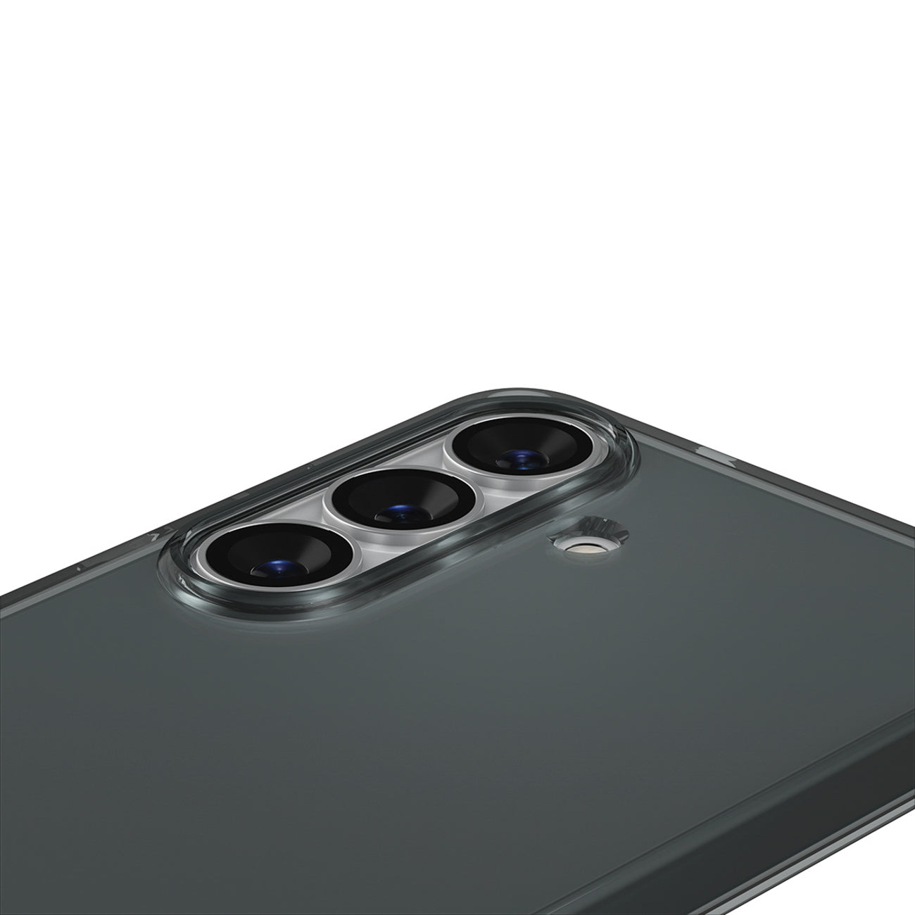 „Spigen“ skystųjų kristalų dėklas, skirtas Samsung Galaxy S26 – pusiau permatomas
