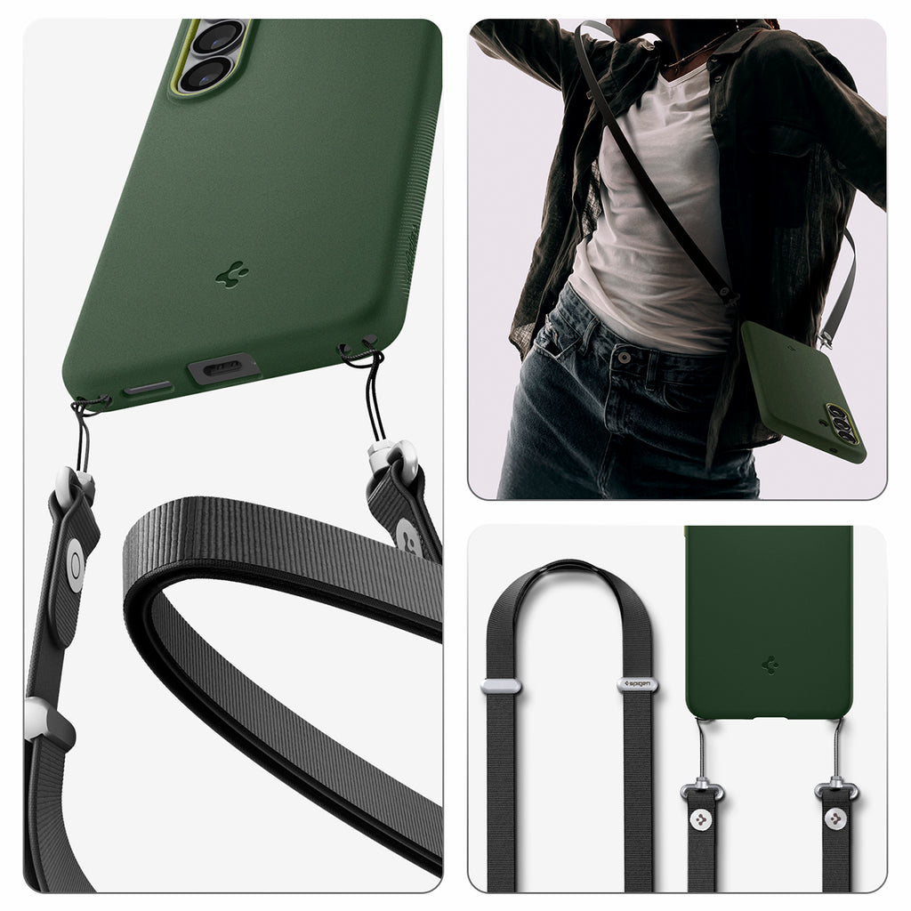 Spigen Nano Pop Mag MagSafe Dėklas, skirtas Samsung Galaxy S26 - žalias
