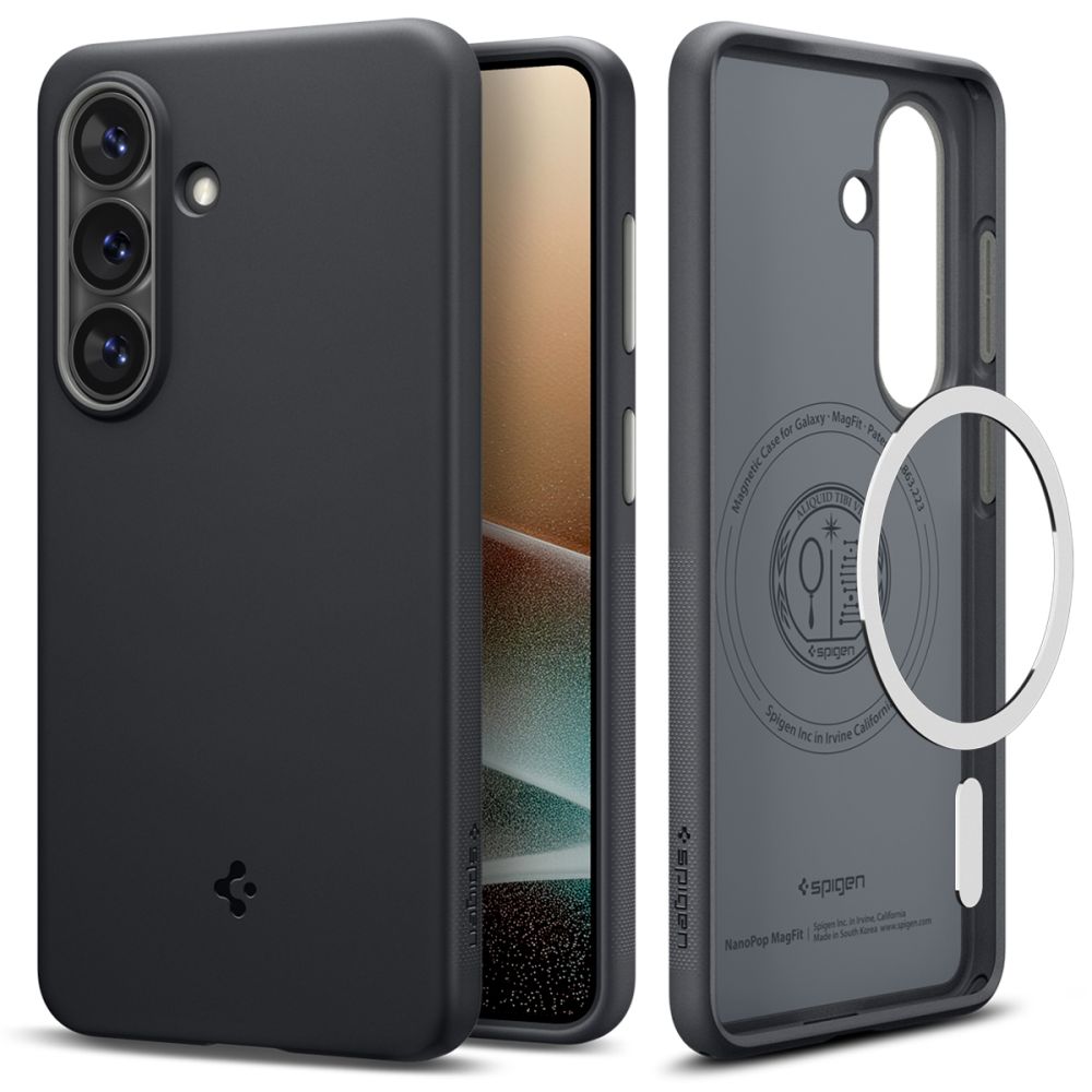 Spigen Nano Pop Mag MagSafe Dėklas, skirtas Samsung Galaxy S26 - juodas